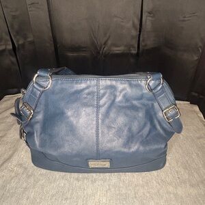 Kim Rogers Navy Shoulder Bag